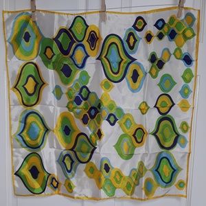 Vintage Handkerchief 100% Acetate made in Japan